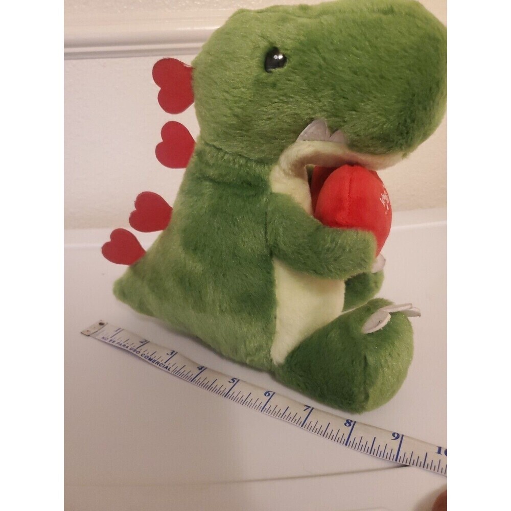 Aurora Green Dinosaur Plush Hearts You're One in‎ a Million 9 Inch Stuffed - Picture 14 of 16